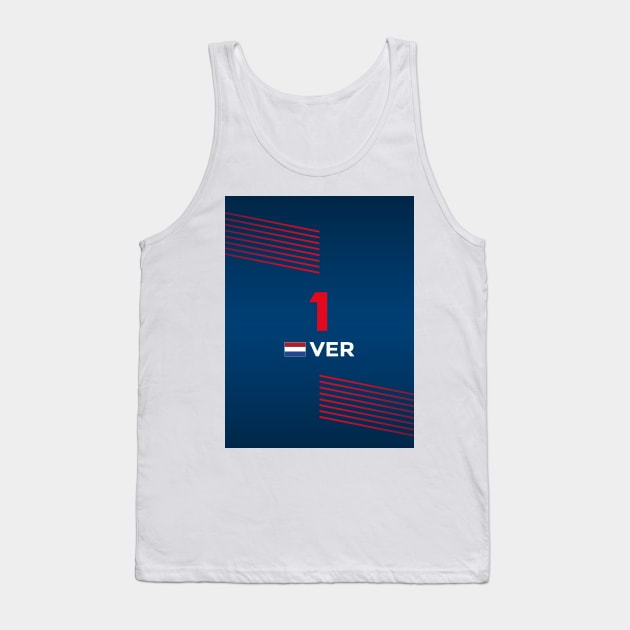 F1 2024 - #1 Verstappen Tank Top by sednoid